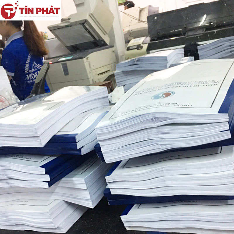 Photocopy Tín Phát nhận in tài liệu trắng đen và in màu giá rẻ.