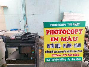 Tiệm photocoy giá rẻ tại Quy Nhơn