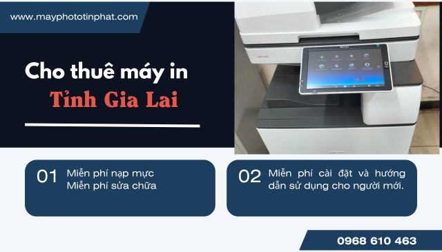 cho thuê máy in, photocopy scan tại tỉnh gia lai giá rẻ